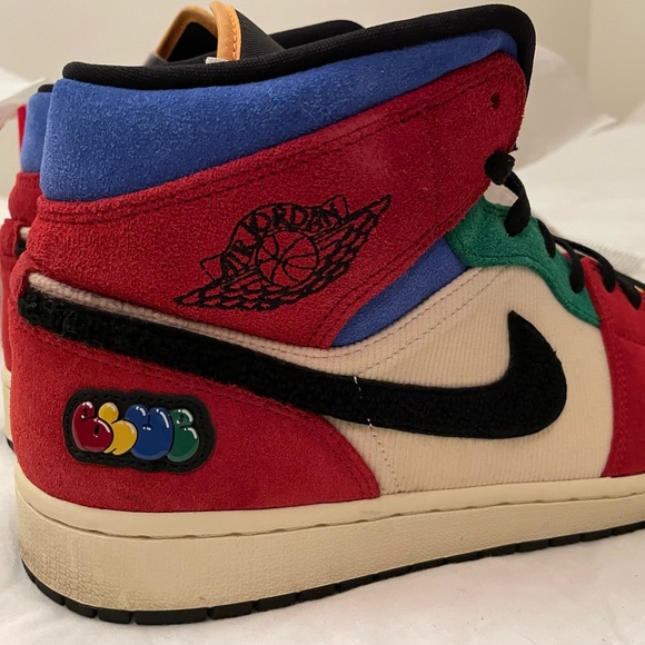 Air Jordan 1 Mid Fearless Blue The Great Mens Size 13 Sneakers Shoes 2019 AJ1 - Picture 9 of 9